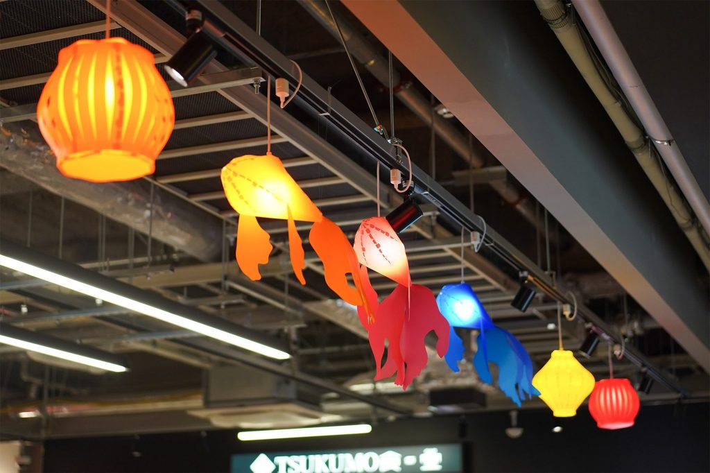 館内装飾が設置されました【椙山女学園大学との産学連携】